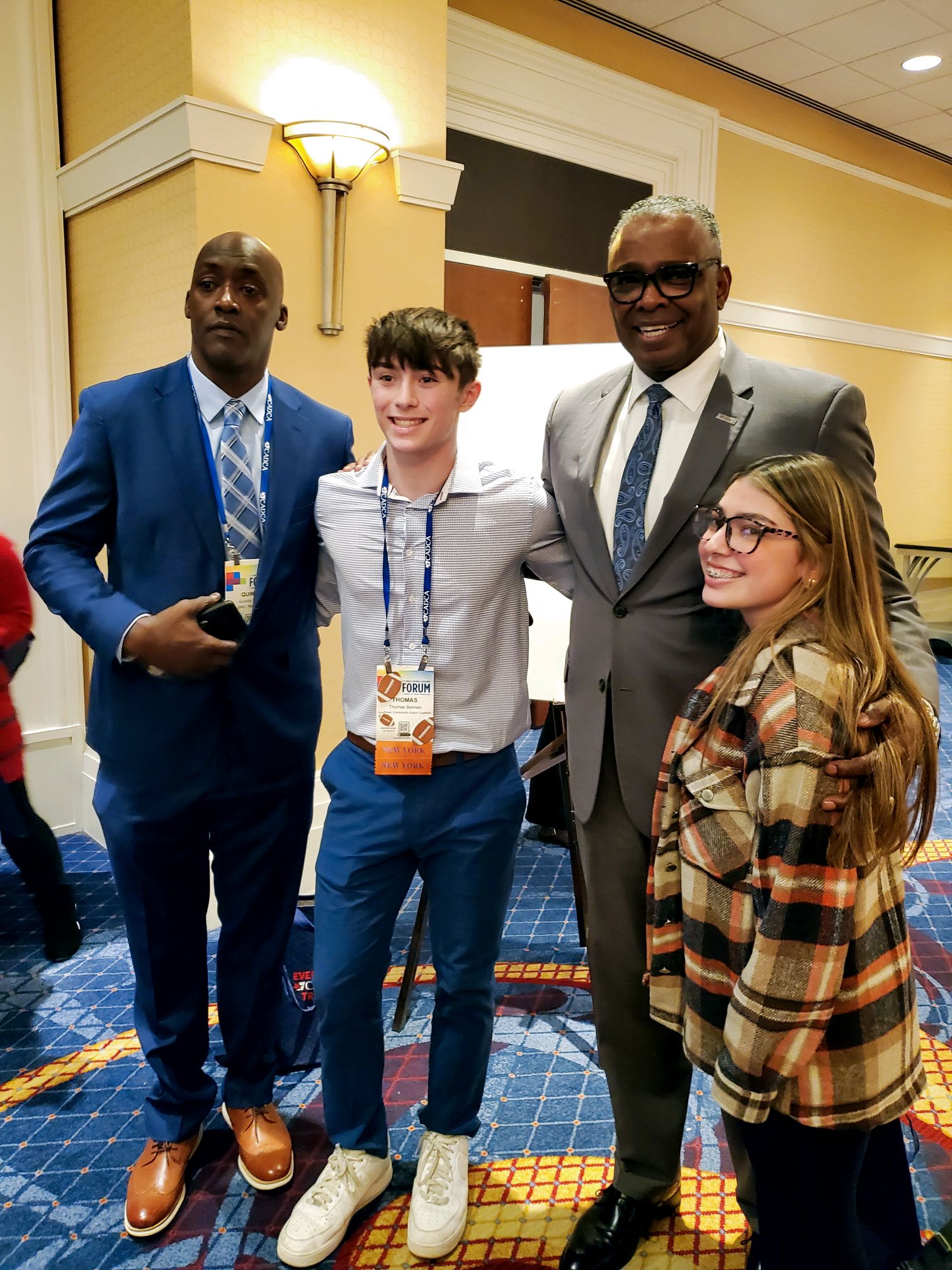 Students pose with CADCA presidents
